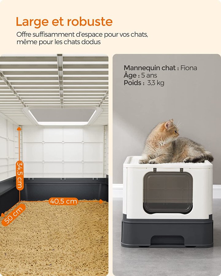 FEANDREA lukket sppelkasse, m. avtakbart brett, se, brste, anti-lekkasje - beige og svart plastik