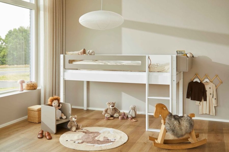 Manis-H Frej Halvh&ouml;g s&auml;ng med designs&auml;nggrind - 200 cm - 90x200