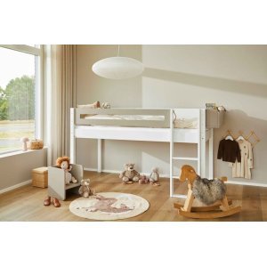 Manis-H Frej halvh�y seng med design sengehest - 160 cm - 90x160