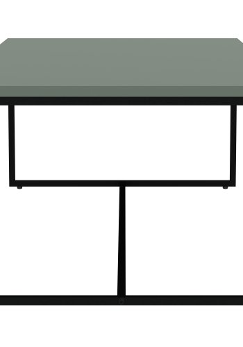 TENZO Lipp sofabord, rektangulrt - tkegrnn sponplate og svart metall (120x60)