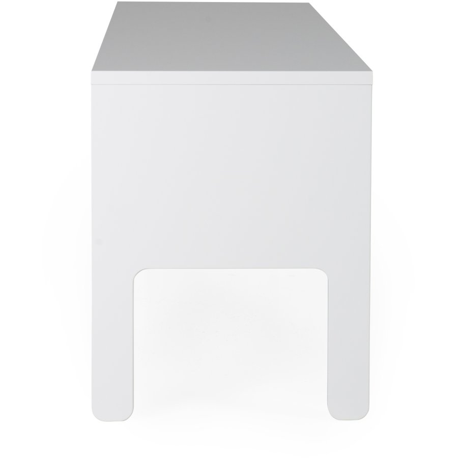 TENZO Uno TV-bord, m. 2 lger, 3 rum og plasthndtag - hvid MDF (137x40)