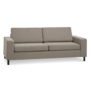 Pan 2,5 sits soffa - antilop beige polyestertyg och svart trä