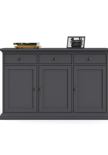 TVILUM Paris Sideboard 3 Türen + 3 Schubladen - ParcelMatt Grey Matt Grey