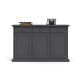 TVILUM Paris Sideboard 3 Türen + 3 Schubladen - ParcelMatt Grey Matt Grey