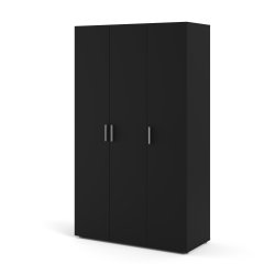 TVILUM Pepe Garderobeskab 3 lgerr - ParcelMatt Black Matt Black
