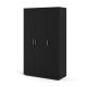 TVILUM Pepe Kleiderschrank 3 Türen - ParcelMatt Black Matt Black