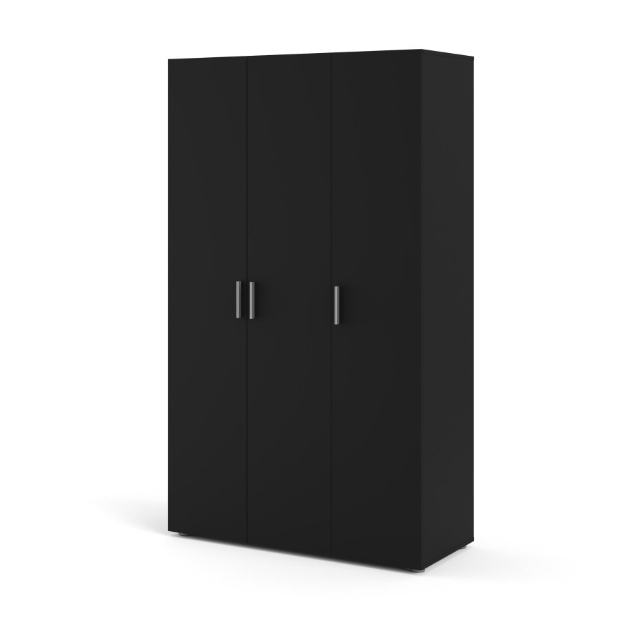 TVILUM Pepe Kleiderschrank 3 Türen - ParcelMatt Black Matt Black