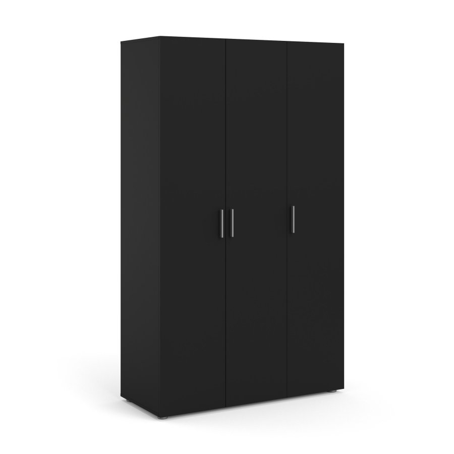 TVILUM Pepe Kleiderschrank 3 Türen - ParcelMatt Black Matt Black