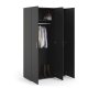 TVILUM Pepe Kleiderschrank 3 Türen - ParcelMatt Black Matt Black
