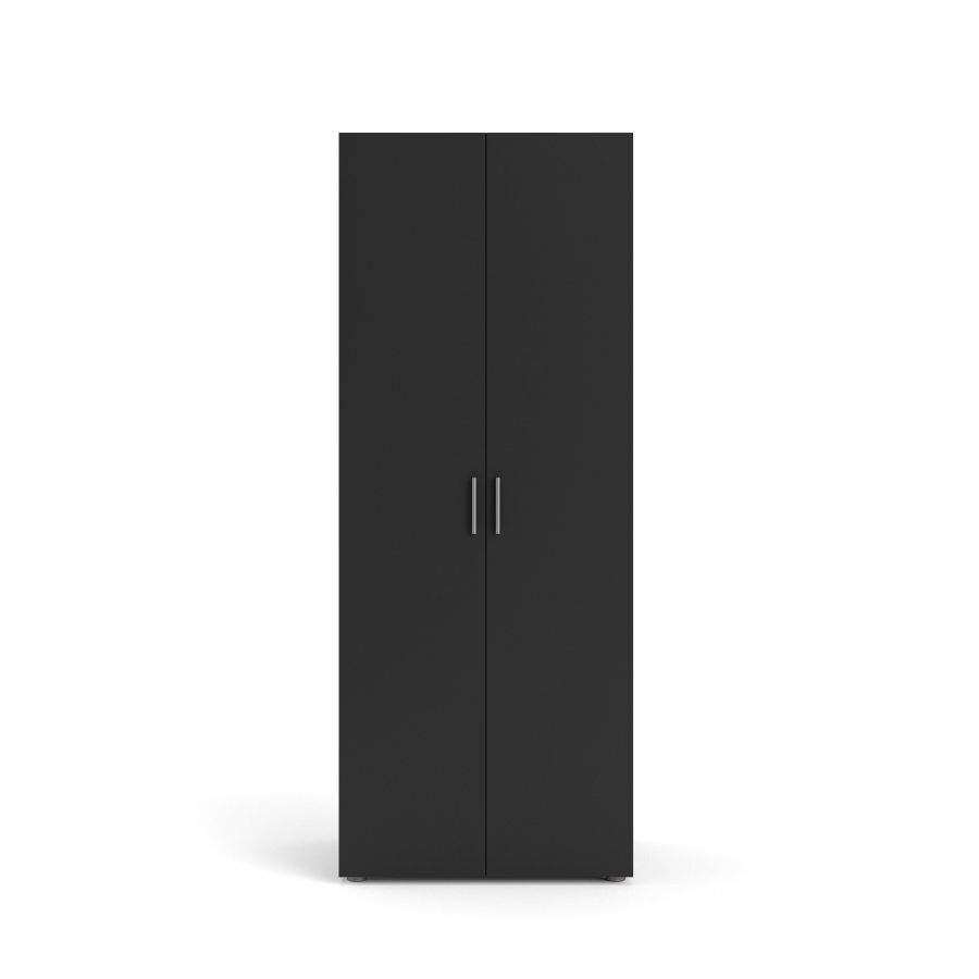 TVILUM Pepe Kleiderschrank 2 Türen - ParcelMatt Black Matt Black