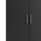 TVILUM Pepe Kleiderschrank 2 Türen - ParcelMatt Black Matt Black
