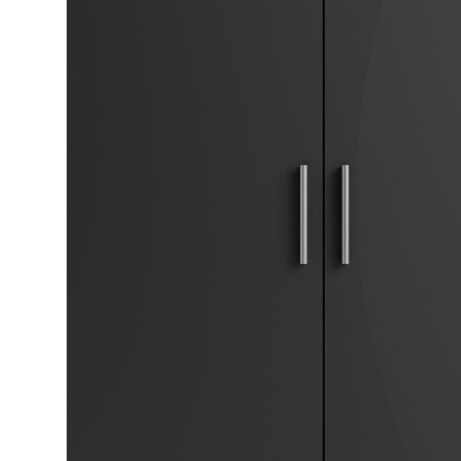 TVILUM Pepe Kleiderschrank 2 Türen - ParcelMatt Black Matt Black