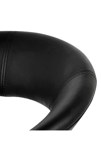 ACT NORDIC Plump barstol - sort kunstlder/krom, med gaspatron