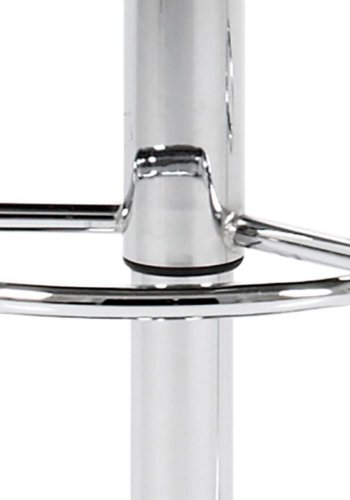 ACT NORDIC Plump barstol - sort kunstlder/krom, med gaspatron