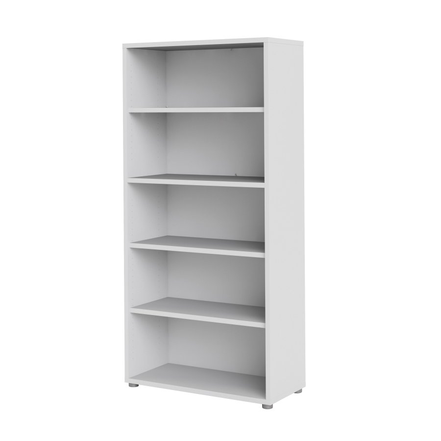 TVILUM Prima Bücherregal mit 4 Regalen – ParcelWhite (H: 186 cm x 89,2 cm x 40,1 cm)