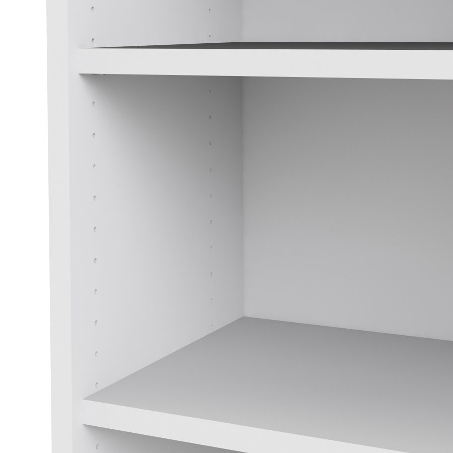 TVILUM Prima Bücherregal mit 4 Regalen – ParcelWhite (H: 186 cm x 89,2 cm x 40,1 cm)