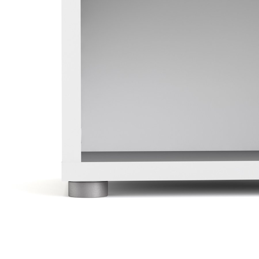 TVILUM Prima Bücherregal mit 4 Regalen – ParcelWhite (H: 186 cm x 89,2 cm x 40,1 cm)