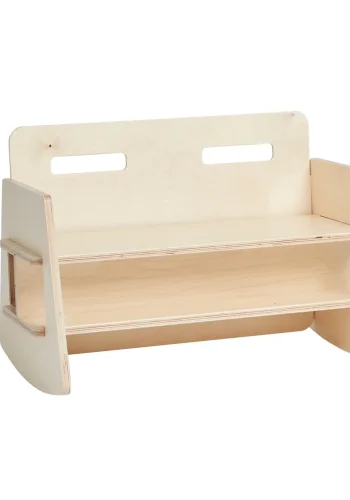 Manis-H Flip Tilt-b&auml;nk - H&ouml;jd 44 cm Djup 43 cm - sitsdjup: 25,5 cm Bredd 64 cm