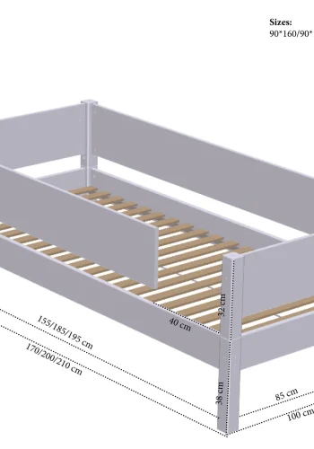 Manis-H Tor enkels�ng - 200 cm - 90x200