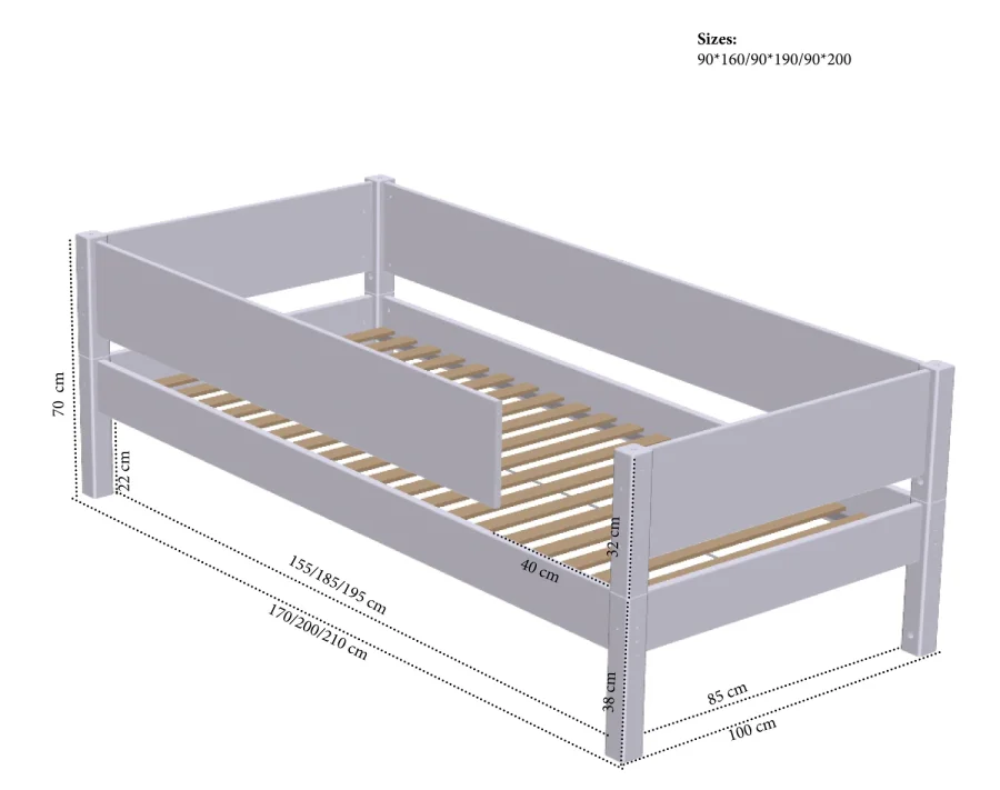 Manis-H Tor Enkels�ng - 160 cm - 90x160