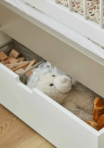 Manis-H Mimer Enkels�ng med klassisk s�nggrind och l�dor - 160 cm - 90x160