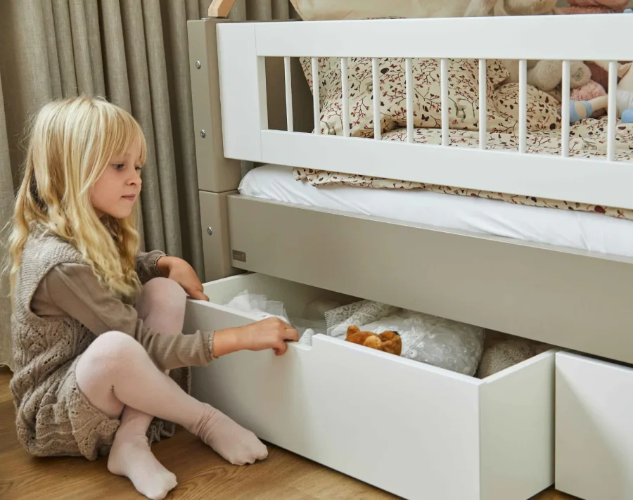 Manis-H Mimer Enkels�ng med ribbor och l�dor - 160 cm - 90x160