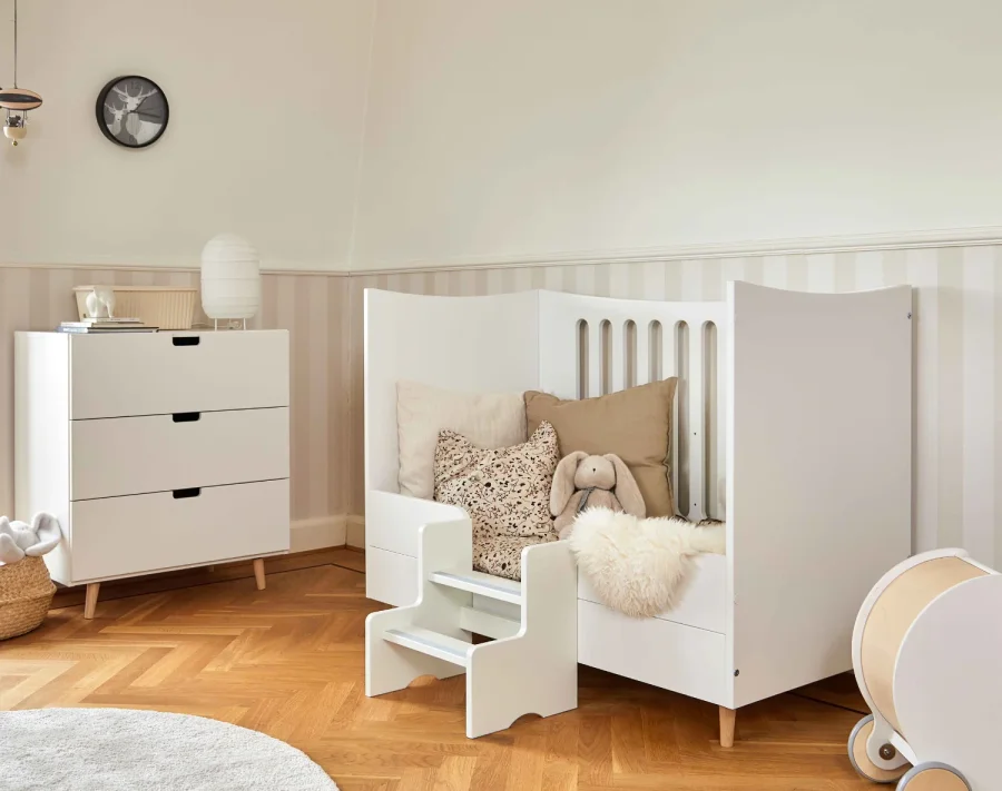 Manis-H Delad s�nggrind f�r babys�ng -