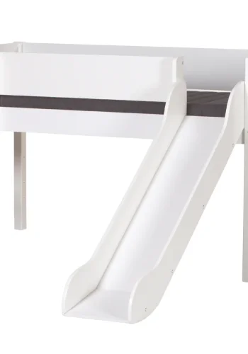 Manis-H Loke halvh�g s�ng med klassisk s�nggrind och utdragsskena - 200 cm - 90x200