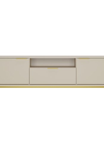 
KOCOT Austin tv-skap - beige og gull, mdf og metall
