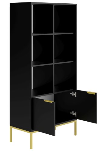 KOCOT Austin Bcherregal schwarz & gold