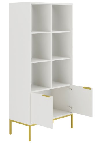 KOCOT Austin Bcherregal Wei & Gold