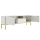 KOCOT Austin TV-Schrank 175 Wei & Gold