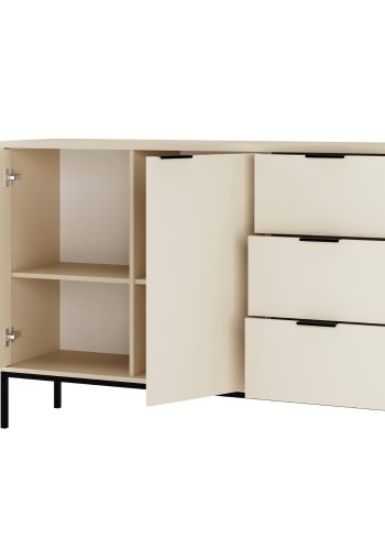 KOCOT Austin Kommode in Kaschmir und Schwarz