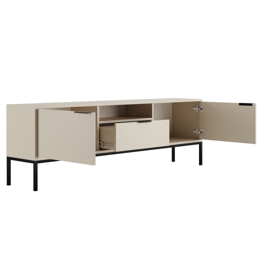 KOCOT Austin TV-Schrank 175 Kaschmir & Schwarz