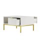 KOCOT Austin Couchtisch 100 Wei & Gold