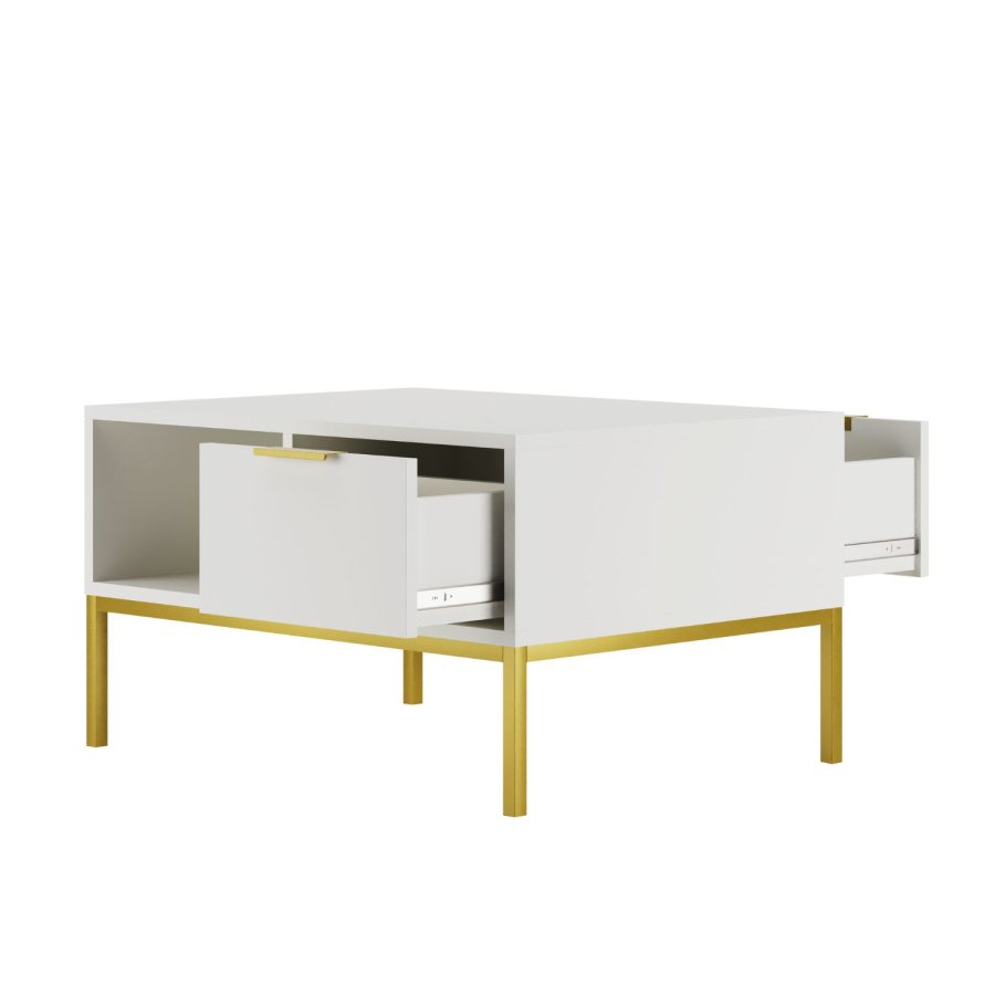 KOCOT Austin Couchtisch 100 Wei & Gold