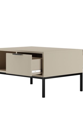 KOCOT Austin Couchtisch 80 Kaschmir & Schwarz