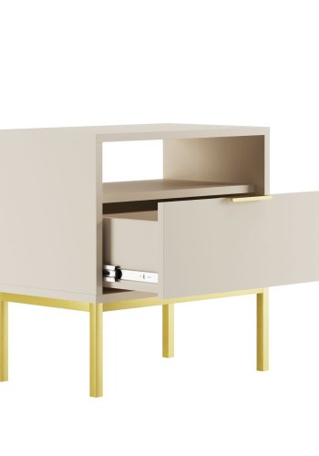 KOCOT Austin Nachttisch Austin Kaschmir & Gold