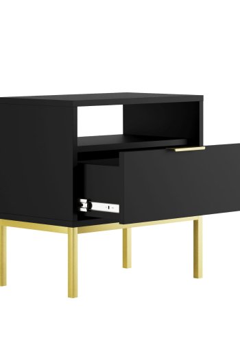 KOCOT Austin Nachttisch Austin schwarz & gold