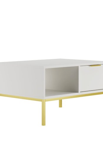 KOCOT Austin Couchtisch 80 Wei & Gold