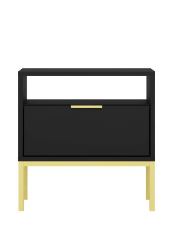 KOCOT Austin Nachttisch Austin schwarz & gold