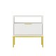 KOCOT Austin Nachttisch Wei & Gold