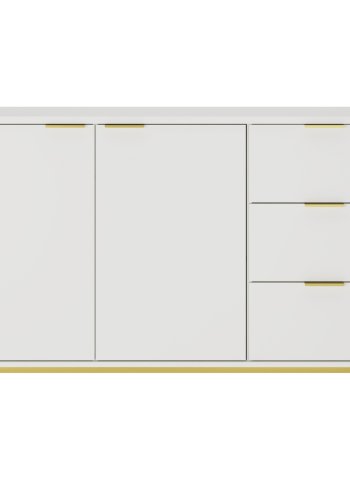 KOCOT Austin Kommode in Wei und Gold