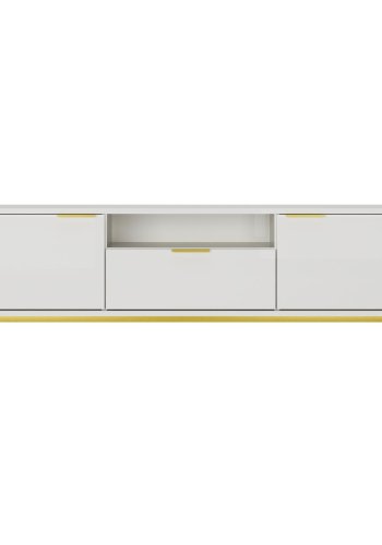 KOCOT Austin TV-Schrank 175 Wei & Gold