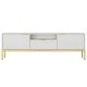 KOCOT Austin TV-Schrank 175 Wei & Gold