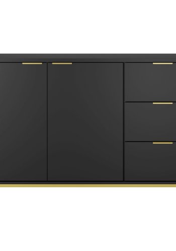 KOCOT Austin Kommode in Schwarz und Gold