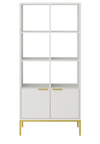 KOCOT Austin Bcherregal Wei & Gold