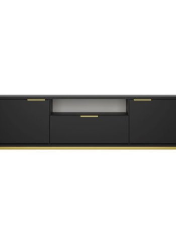 KOCOT Austin TV-Schrank 175 Austin schwarz & gold