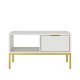 KOCOT Austin Couchtisch 100 Wei & Gold