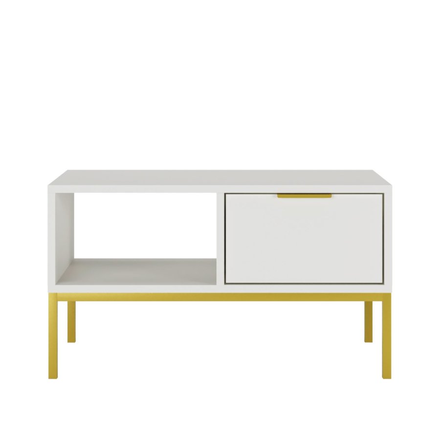 KOCOT Austin Couchtisch 100 Wei & Gold